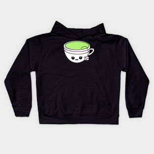 Cute Matcha Tea Kids Hoodie